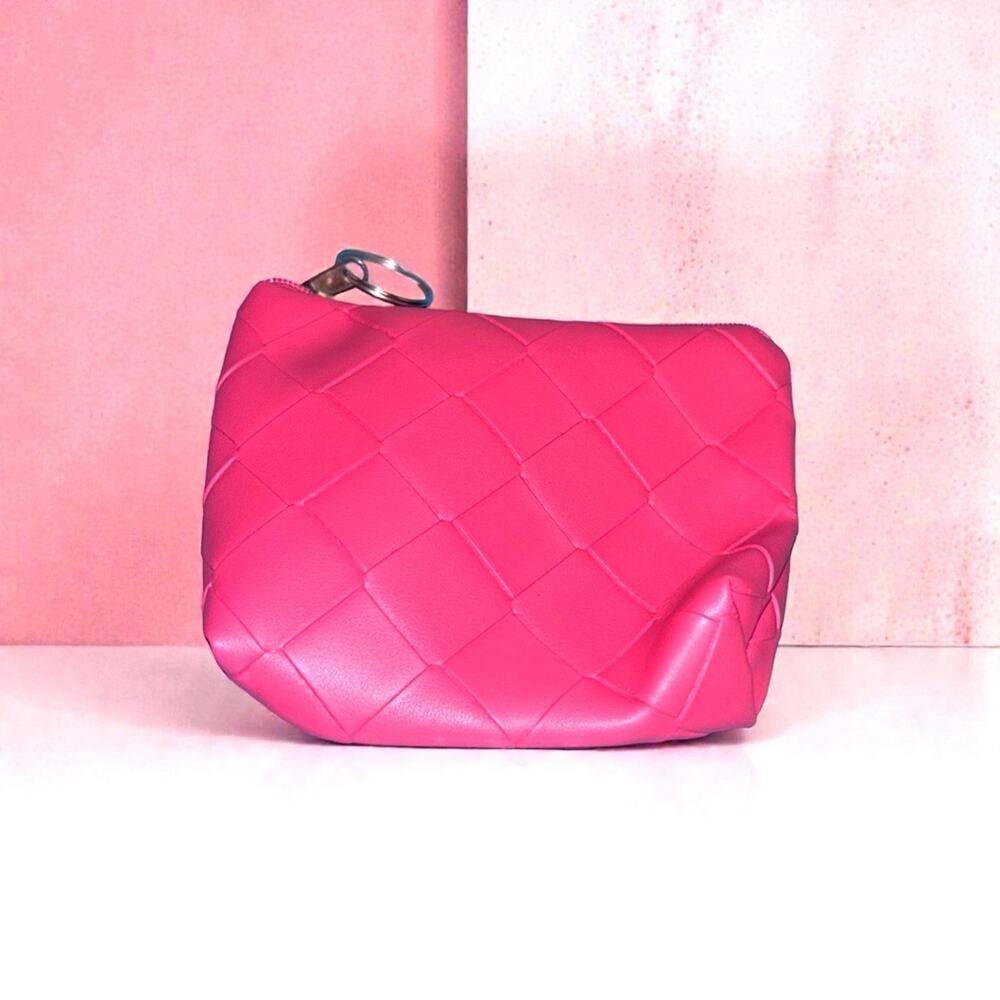 Pink Quilted Women's Coin Purse